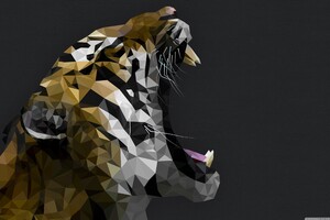 Tiger Digital Art Wallpaper