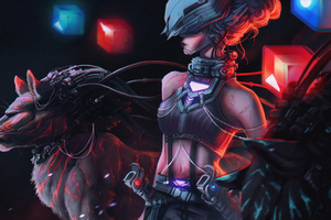 Tiger Girl Cyberpunk 4k Wallpaper
