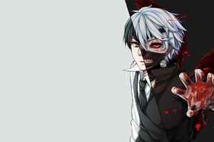 Tokyo Ghoul Anime (1360x768) Resolution Wallpaper