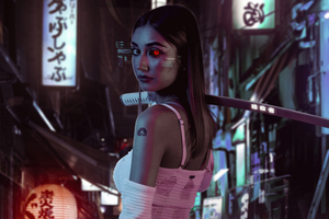Tokyo Ghoul Scifi Girl Wallpaper