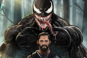 Tom Hardy Venom 8k (2048x2048) Resolution Wallpaper