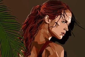 Tomb Raider Alicia Vikander Artwork 4k