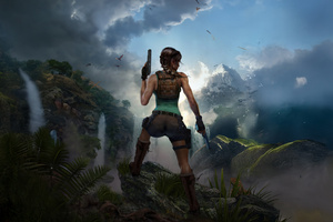 Tomb Raider Epic Showdown (1280x800) Resolution Wallpaper