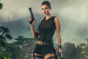 Tombraider Cosplay Girl 4k