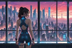 Tomorrows Skyline Window To The Future (3840x2400) Resolution Wallpaper