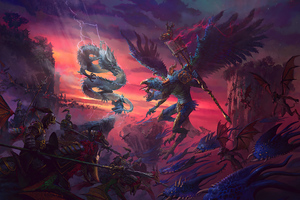 Total War Warhammer 3 Tzeentch Vs Cathay Wallpaper