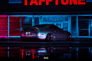 Toyota Supra Need For Speed City 4k (1336x768) Resolution Wallpaper