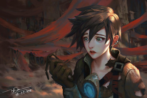 Tracer Overwatch Art Wallpaper