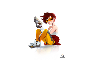 Tracer Overwatch Cartton Drawing