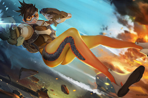 Tracer Overwatch4k (3840x2400) Resolution Wallpaper