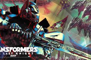 Transformers The Last Knight Poster (1366x768) Resolution Wallpaper