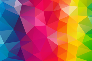 Triangles Colorful Background