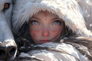 Tribe Girl Of North (2560x1024) Resolution Wallpaper