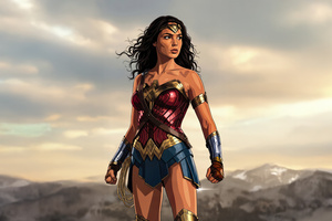 Truth Justice And Wonder Woman (2048x2048) Resolution Wallpaper