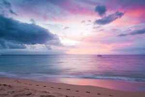 Twilight Island Beach Sunset