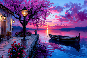 Twilight Tranquility By The Lake (1680x1050) Resolution Wallpaper