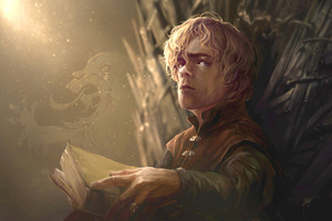 Tyrion Game Of Thrones Artwork Painting (1366x768) Resolution Wallpaper