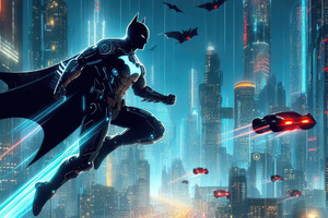 Unleashing Batman Beyond Vigilance Wallpaper
