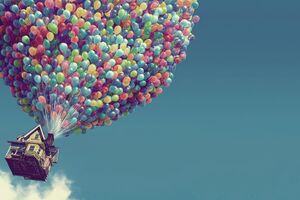 Up Movie Flying House Wallpaper