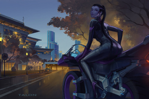 Urban City On Bike Widowmaker (2560x1080) Resolution Wallpaper