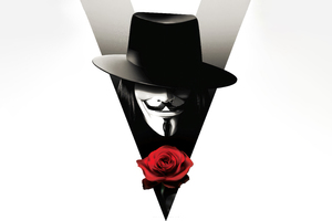 V For Vendetta Illustrated Wallpaper