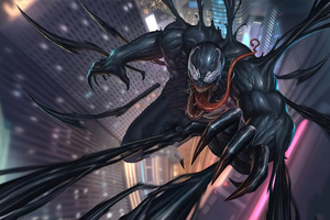 Venom Black Art (1280x720) Resolution Wallpaper