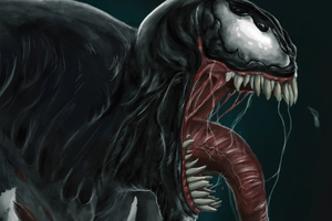 Venom Closeup Art
