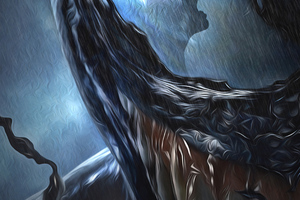 Venom Closeup Arts (1280x800) Resolution Wallpaper