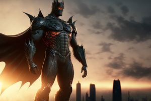 Venom Diablo Batman Hellspawn Cyborg Mix Wallpaper