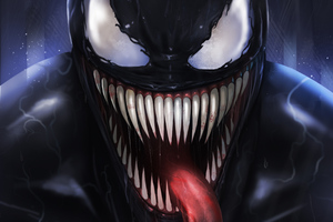 Venom Digital Fan Art 5k Wallpaper