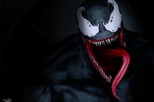 Venom Face (1680x1050) Resolution Wallpaper