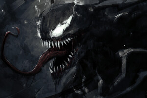 Venom Fanart (1336x768) Resolution Wallpaper
