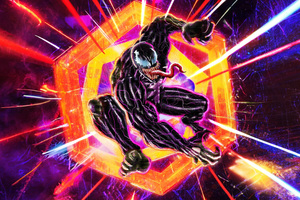 Venom Into The Spiderverse (2560x1024) Resolution Wallpaper