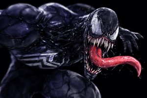 Venom Marvel Art 4k (1336x768) Resolution Wallpaper