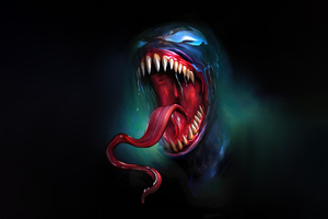 Venom Predatory Stare Wallpaper