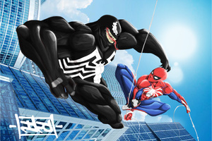 Venom Spiderman Art