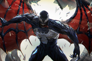 Venom Twisted Vengeance (2048x2048) Resolution Wallpaper
