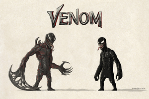 Venom Vs Riot Digital Art 4k