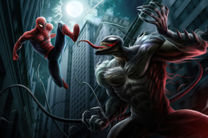Venom Vs Spiderman Fight 5k