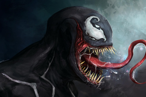 Venoms New Art (1360x768) Resolution Wallpaper