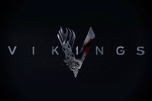 Vikings Logo (1336x768) Resolution Wallpaper