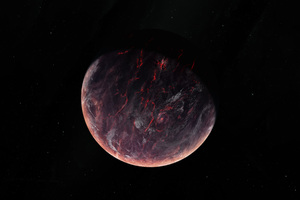 Volcano Burning Planet 5k