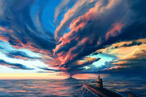 Volcano Storm (1680x1050) Resolution Wallpaper