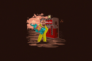 Walter White Fallout 4 (1360x768) Resolution Wallpaper