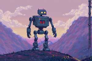 Wandering Robot (1400x1050) Resolution Wallpaper