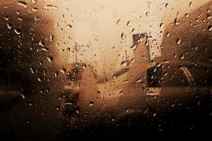 Water Droplets On Car Windshield Rainy Season 4k Wallpaper