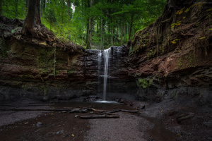 Waterfall Forest 8k (2560x1080) Resolution Wallpaper