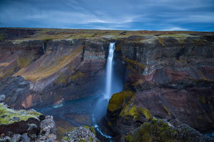 Waterfall In Iceland 5k (2932x2932) Resolution Wallpaper