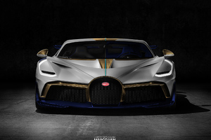 White Bugatti Divo Wallpaper
