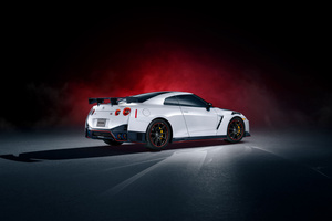 White Nissan Gtr Nismo 4k (1336x768) Resolution Wallpaper